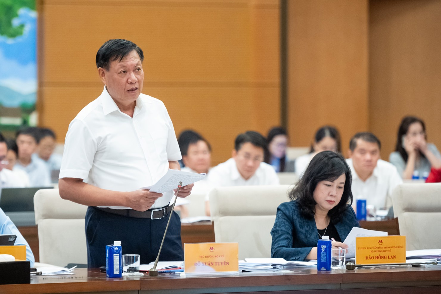 Thứ trưởng Bộ Y tế Đỗ Xu&acirc;n Tuy&ecirc;n khẳng định,&nbsp;nhiều năm trở lại đ&acirc;y, kh&ocirc;ng ghi nhận thuốc giả ở c&aacute;c cơ sở kh&aacute;m chữa bệnh.