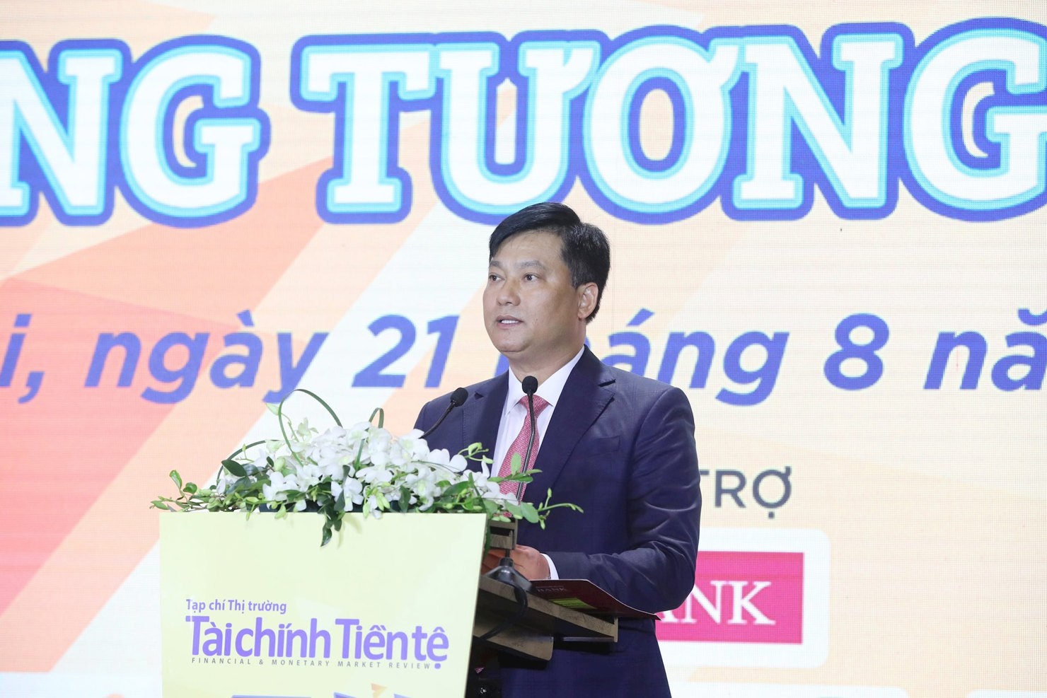 &Ocirc;ng Phạm To&agrave;n Vượng - Chủ tịch VNBA, Tổng Gi&aacute;m đốc Agribank ph&aacute;t biểu tại buổi lễ.