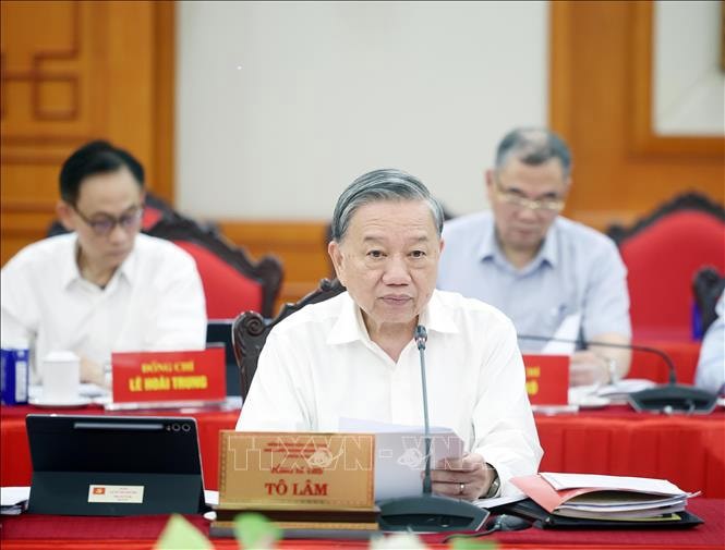 Tổng Bí thư Tô Lâm phát biểu. Ảnh: Thống Nhất – TTXVN. 
