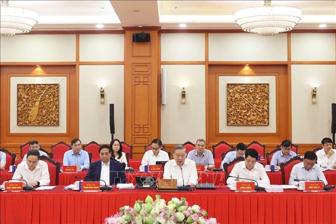 Tổng Bí thư Tô Lâm phát biểu. Ảnh: Thống Nhất – TTXVN. 