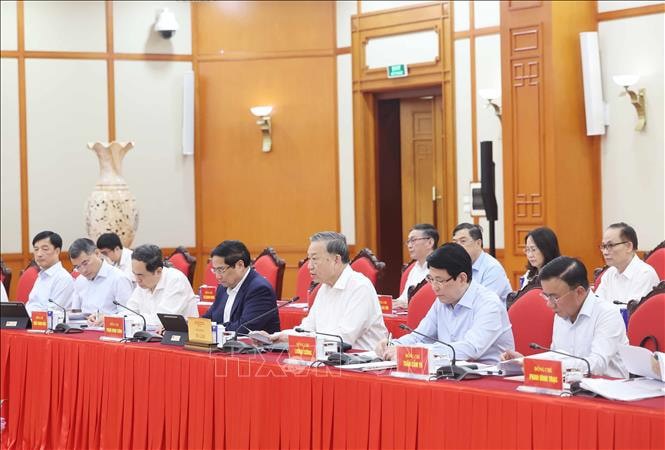 Tổng Bí thư Tô Lâm phát biểu. Ảnh: Thống Nhất – TTXVN. 