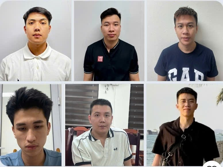 Các đối tượng trong đường dây đã bị bắt giữ. Ảnh: Công an tỉnh Thanh Hoá.