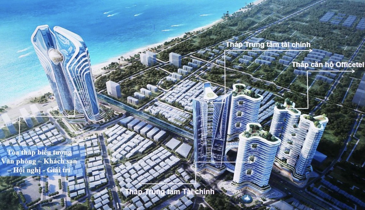 Phối cảnh Trung t&acirc;m t&agrave;i ch&iacute;nh tại TP. Đ&agrave; Nẵng. Ảnh: Trang th&ocirc;ng tin điện tử TP. Đ&agrave; Nẵng