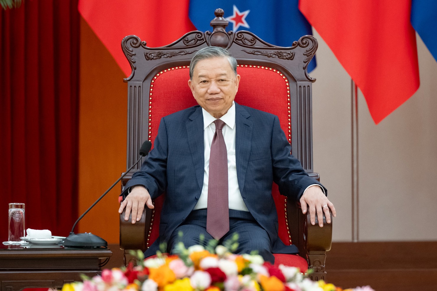 Tổng Bí Thư Tô Lâm phát biểu tại cuộc tiếp. Ảnh: Phạm Thắng. 
