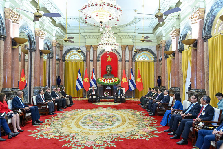 Quang cảnh cuộc hội kiến.