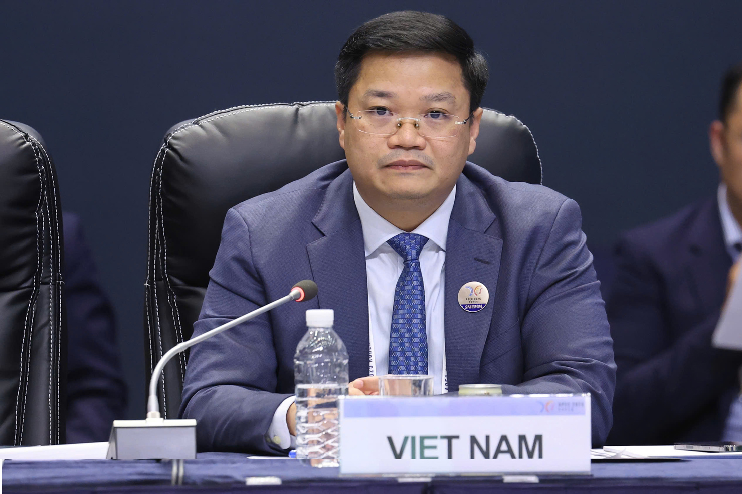 Thứ trưởng Bộ T&agrave;i ch&iacute;nh Nguyễn Đức T&acirc;m ph&aacute;t biểu tại&nbsp;phi&ecirc;n to&agrave;n thể&nbsp;Hội nghị Bộ trưởng Doanh nghiệp nhỏ v&agrave; vừa APEC lần thứ 31.