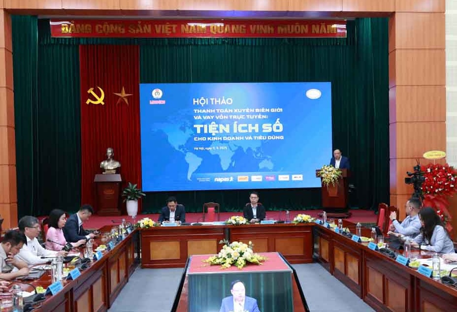 Hội thảo &ldquo;Thanh to&aacute;n xuy&ecirc;n bi&ecirc;n giới v&agrave; vay vốn trực tuyến: Tiện &iacute;ch số cho kinh doanh v&agrave; ti&ecirc;u d&ugrave;ng&rdquo;.