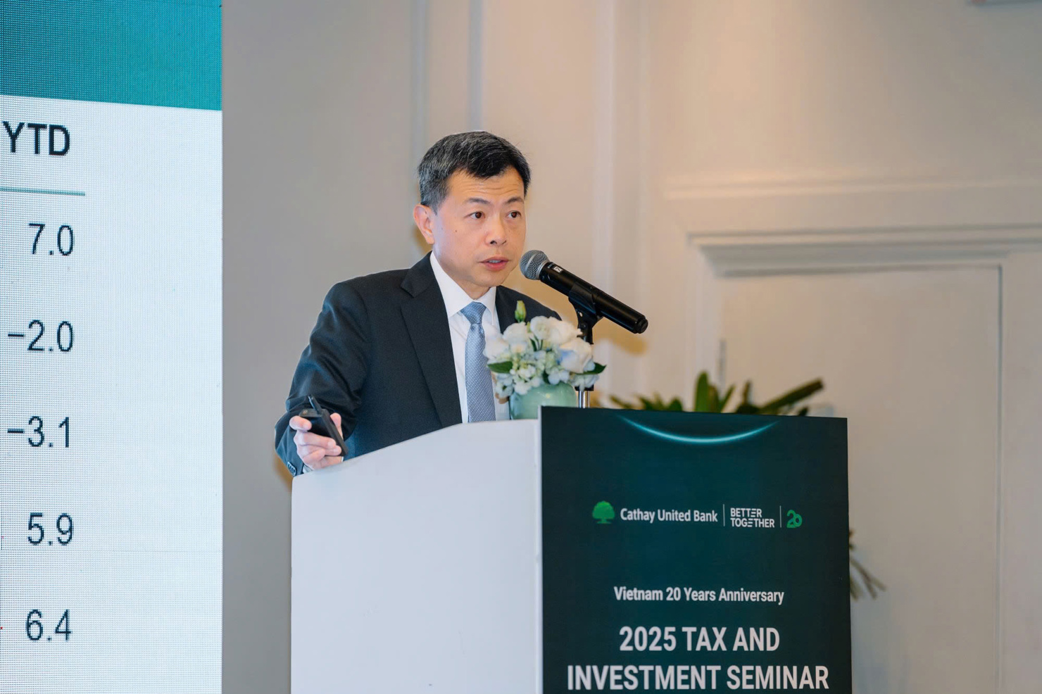Ông Chi-Chao Lin, Cố vấn Kinh tế trưởng của CUB, đã chia sẻ những phân tích chuyên sâu về tiềm năng mở rộng sản xuất nội địa của Việt Nam, nhằm ứng phó với những thay đổi về thuế quan toàn cầu.