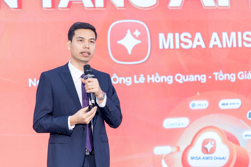 &Ocirc;ng L&ecirc; Hồng Quang - T&ocirc;̉ng Gi&aacute;m đốc C&ocirc;ng ty Cổ phần MISA.
