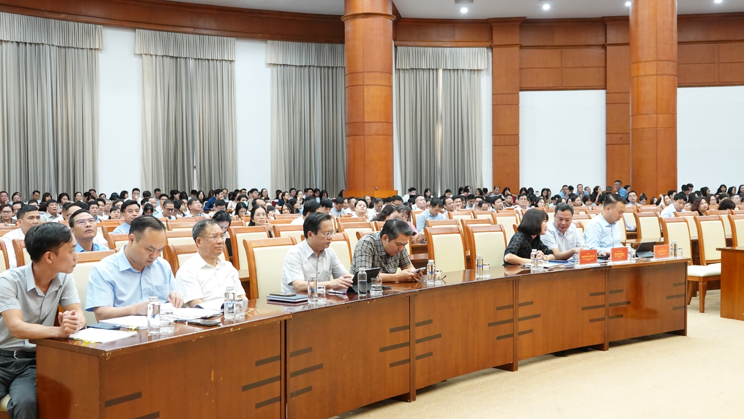 To&agrave;n cảnh Điểm cầu tại Bộ T&agrave;i ch&iacute;nh.&nbsp;