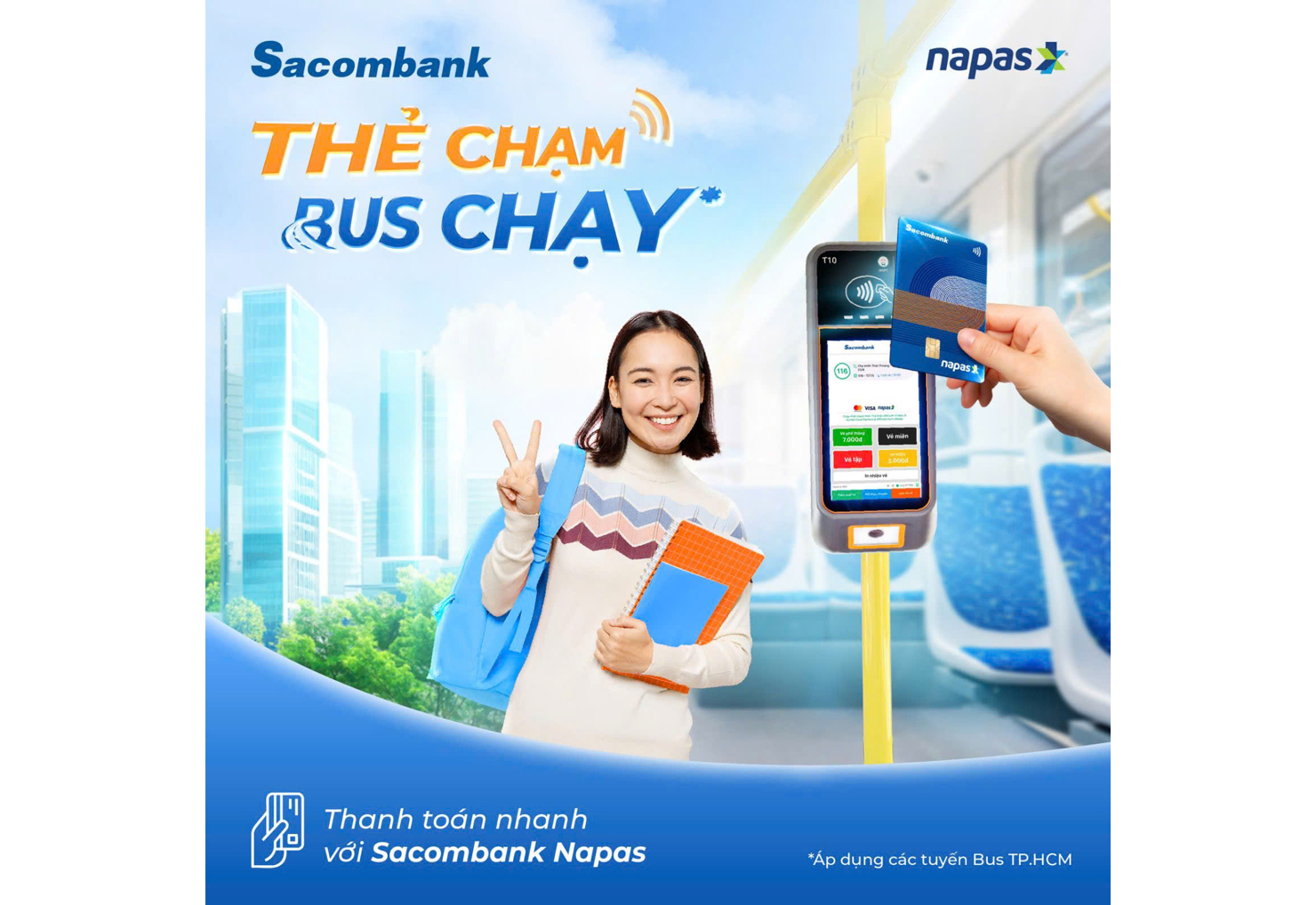 Thanh to&aacute;n nhanh với Sacombank NAPAS