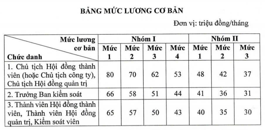 Quy định mới về chế độ tiền lương lãnh đạo doanh nghiệp Nhà nước - Ảnh 1