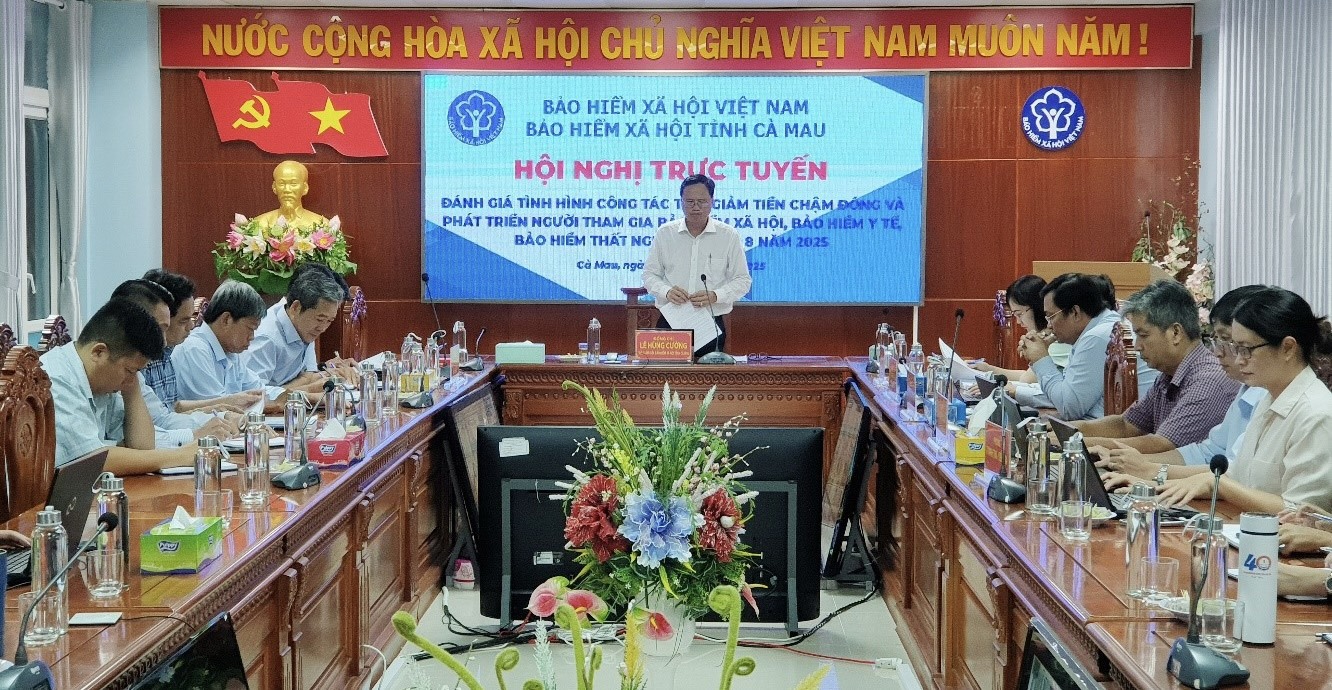 Phó Giám đốc BHXH tỉnh Cà Mau Lê Hùng Cường đề nghị các cơ quan chức năng cùng tích cực vào cuộc bảo vệ quyền lợi người lao động. Ảnh: BHXH tỉnh Cà Mau.