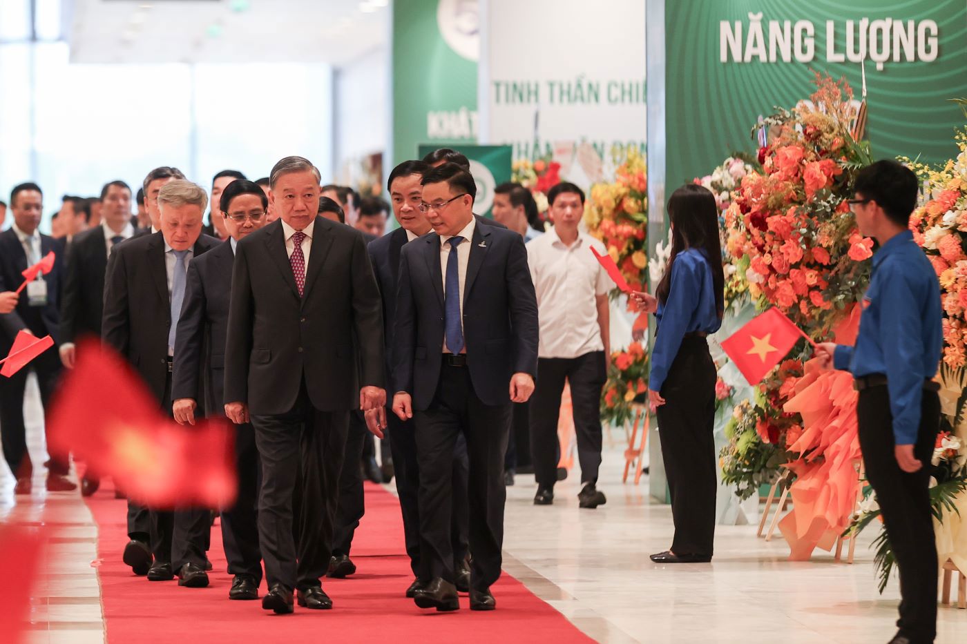 Tổng B&iacute; thư T&ocirc; L&acirc;m v&agrave; c&aacute;c&nbsp;l&atilde;nh đạo Đảng, Nh&agrave; nước, Quốc hội, c&aacute;c bộ, ban, ng&agrave;nh Trung ương, địa phương dự Lễ kỷ niệm.