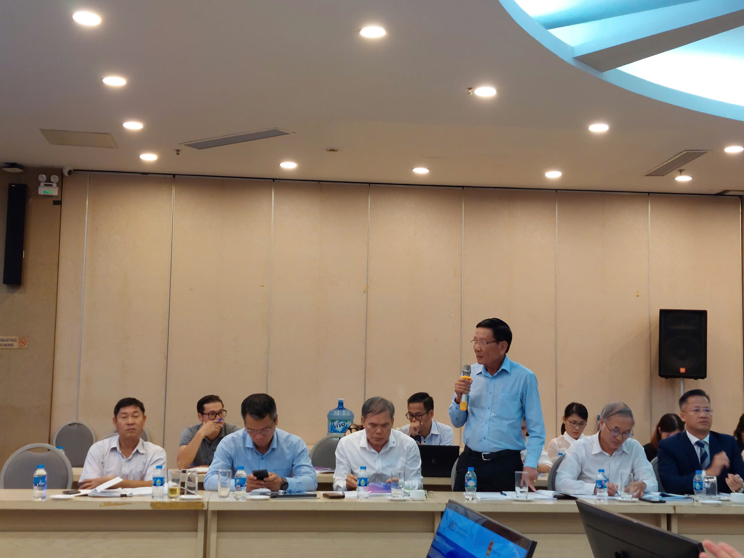 &Ocirc;ng Nguyễn Anh Tuấn &ndash; Chủ tịch Hiệp hội nh&agrave; đầu tư nước ngo&agrave;i (VAFIE) đ&oacute;ng g&oacute;p &yacute; kiến tại Hội thảo.&nbsp;