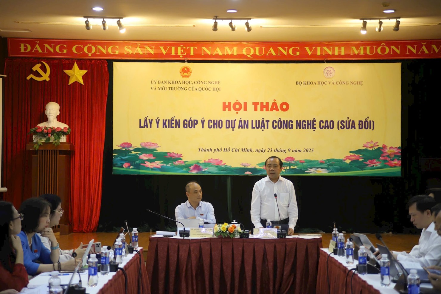 Theo PGS.TS Vũ Hải Qu&acirc;n, việc sửa đổi Luật C&ocirc;ng nghệ cao vừa khắc phục hạn chế vừa cụ thể h&oacute;a c&aacute;c chủ trương lớn của Đảng, Nh&agrave; nước, đặc biệt l&agrave; Nghị quyết 57. Ảnh: LH