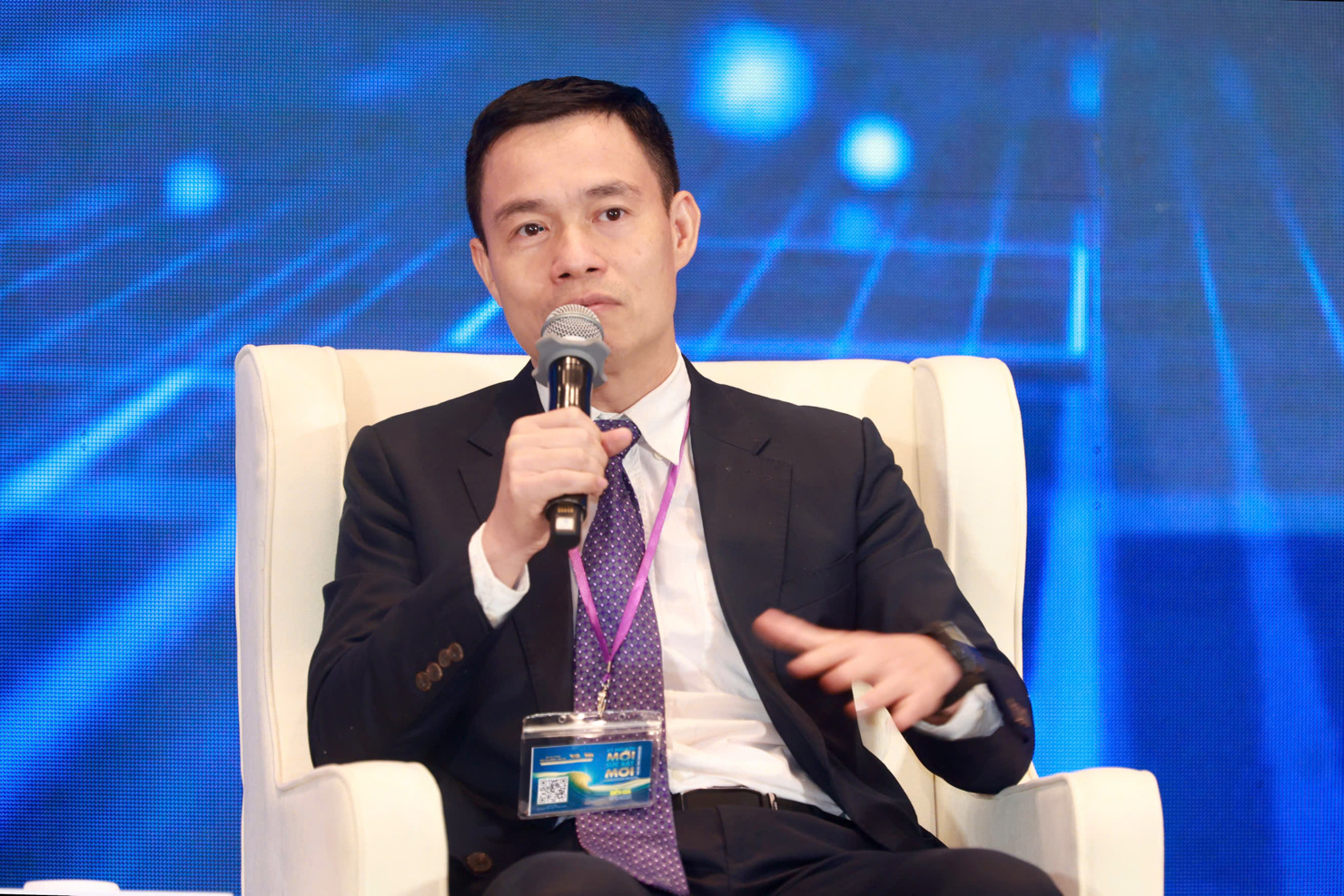 L&ecirc; Đức Kh&aacute;nh&nbsp;- Gi&aacute;m đốc Ph&acirc;n t&iacute;ch C&ocirc;ng ty Chứng kho&aacute;n VPS tại phi&ecirc;n thảo luận Diễn đ&agrave;n VWAS 2025.