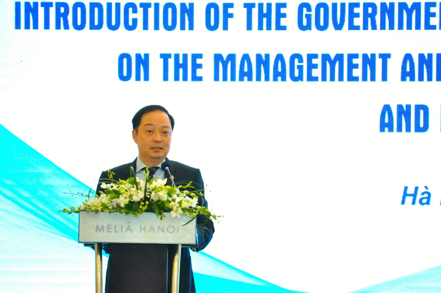 &Ocirc;ng Nguyễn Quốc Phương ph&aacute;t biểu tại Hội nghị.