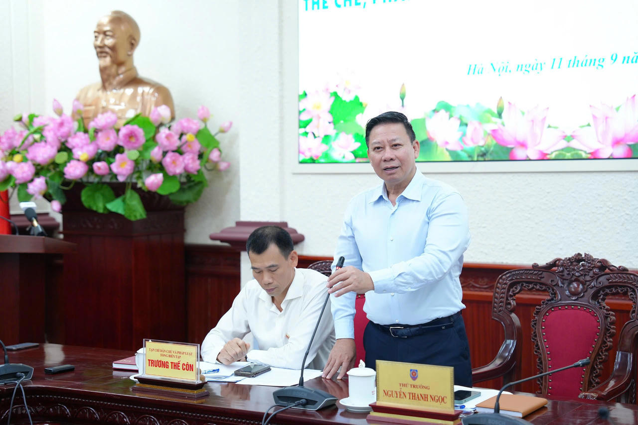 Thứ trưởng Bộ Tư ph&aacute;p Nguyễn Thanh Ngọc