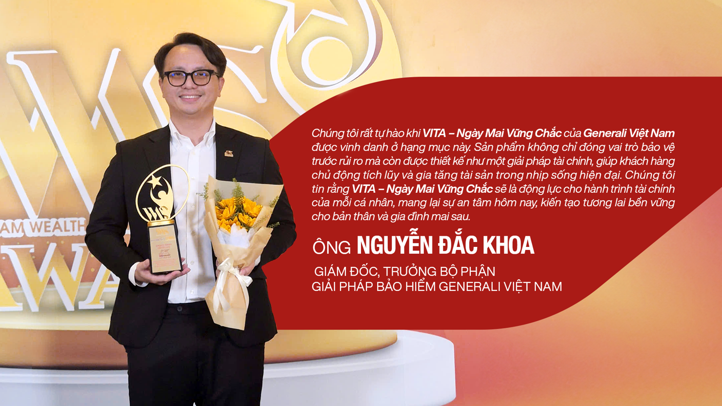&Ocirc;ng Nguyễn Đắc Khoa &ndash; Gi&aacute;m đốc, Trưởng Bộ phận Dịch vụ Bảo hiểm Generali Việt Nam.