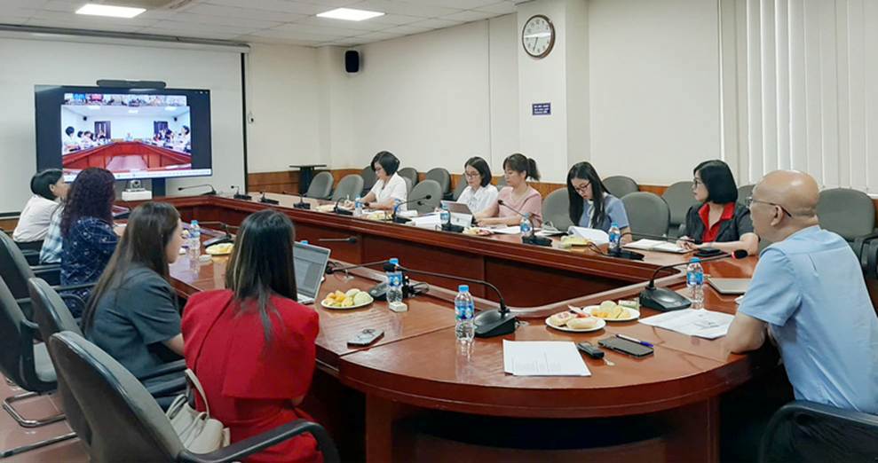 Các địa phương tham dự họp theo hình thức trực tuyến nhằm đảm bảo kết nối và vận hành thông suốt Hệ thống eCoSys phục vụ công tác cấp C/O.