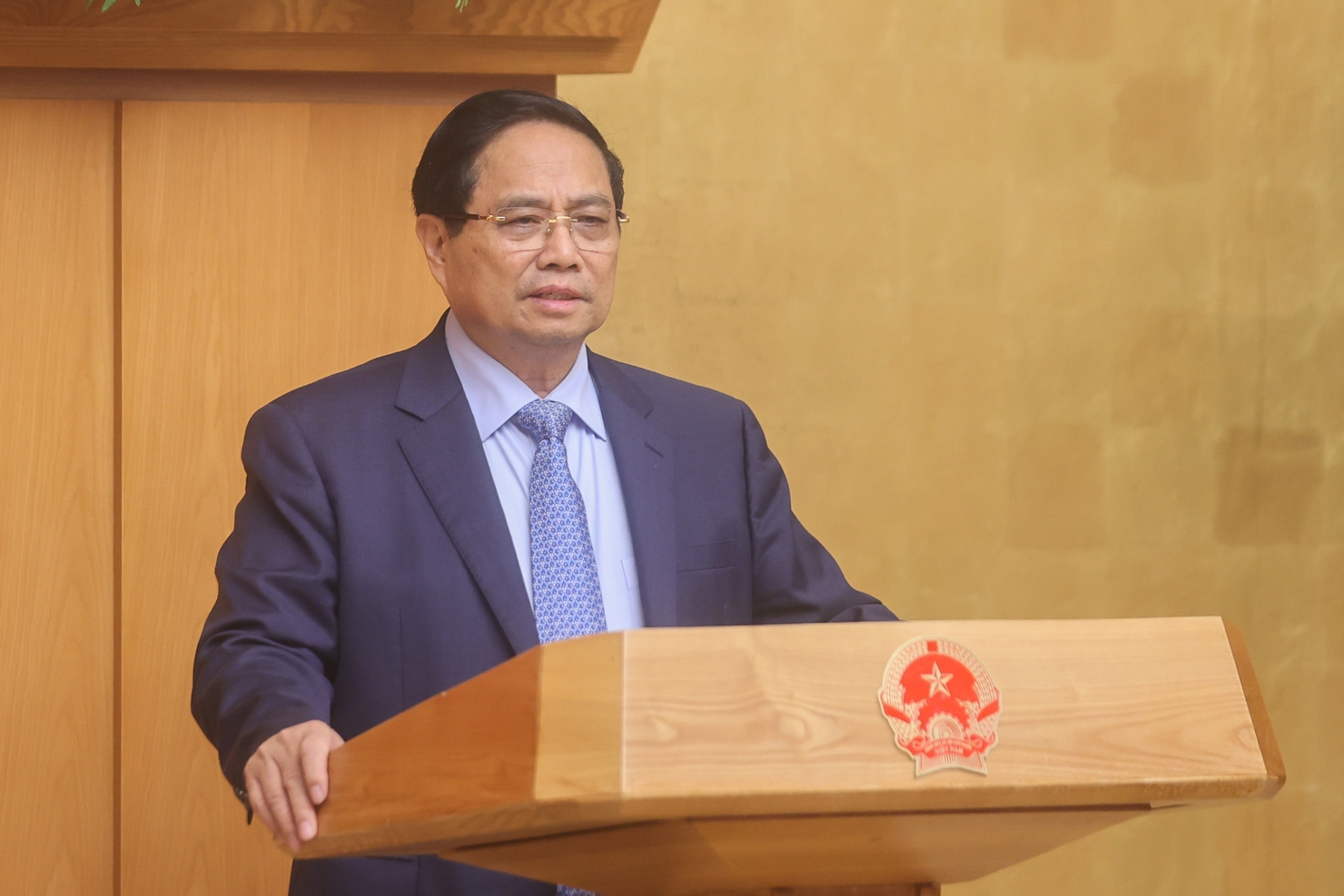 Thủ tướng đề nghị c&aacute;c đại biểu tập trung thảo luận những giải ph&aacute;p th&aacute;o gỡ ngay những vướng mắc c&ograve;n đang tồn tại. Ảnh: VGP/Nhật Bắc