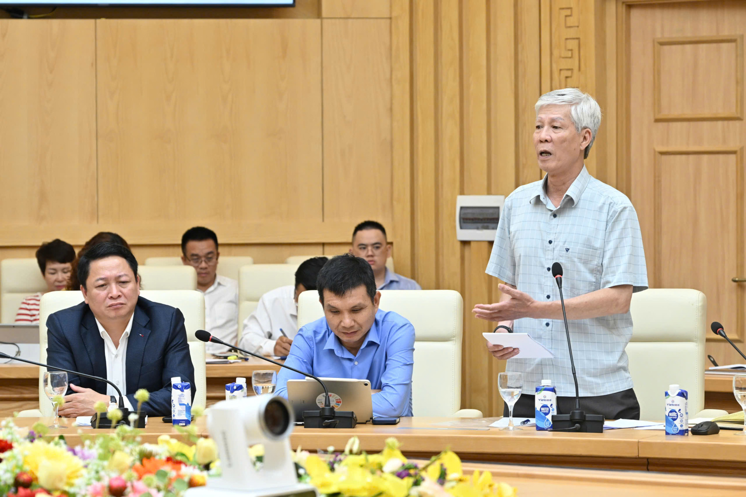 Ông Nguyễn Anh Tuấn – Phó Chủ tịch Hiệp hội Năng lượng đóng góp ý kiến tại Hội nghị. 