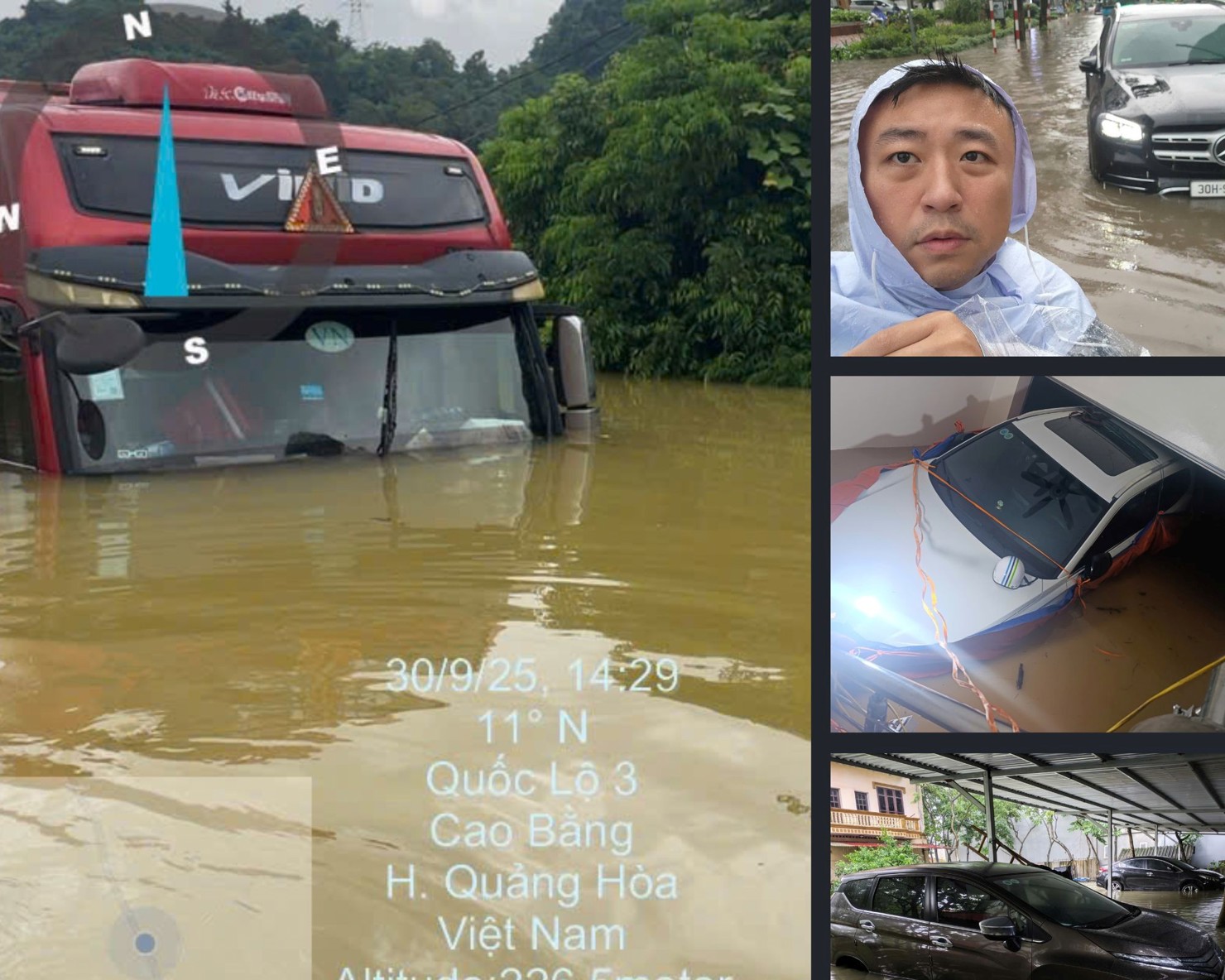 Gi&aacute;m định vi&ecirc;n Bảo hiểm BSH tiếp cận hiện trường.