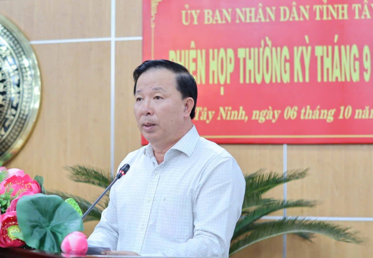 Chủ tịch UBND tỉnh T&acirc;y Ninh Nguyễn Văn &Uacute;t&nbsp; cho biết, t&igrave;nh h&igrave;nh kinh tế - x&atilde; hội tr&ecirc;n địa b&agrave;n tỉnh T&acirc;y Ninh đạt nhiều kết quả t&iacute;ch cực. Ảnh: TL