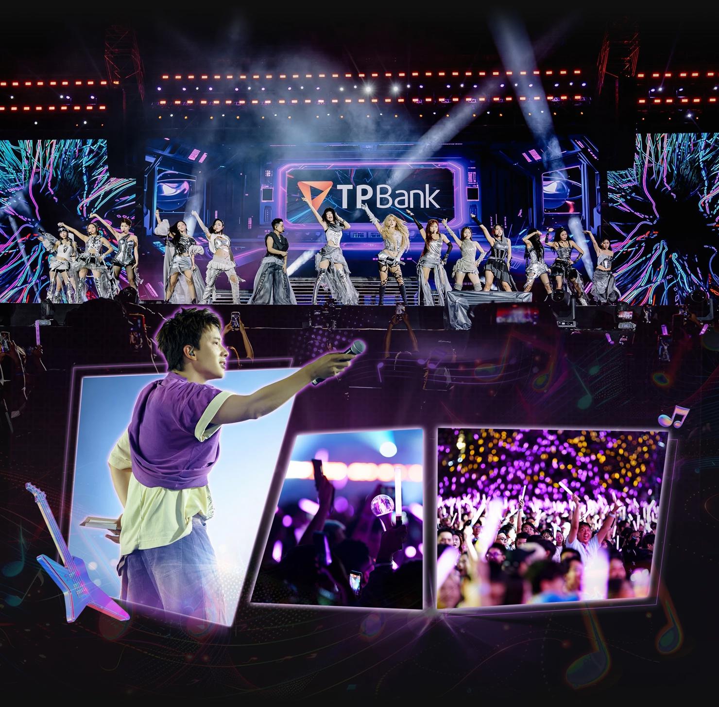 Chương trình ưu đãi mua vé concert trên Ticketbox, giảm 50% cho lần đầu và 15% cho các lần tiếp theo, được tích hợp trong thẻ TPBank Mastercard FEST.