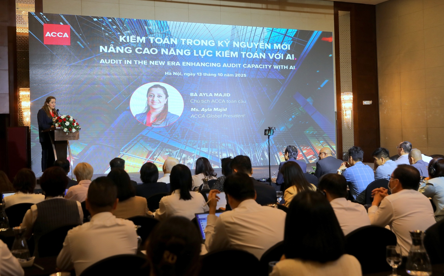 To&agrave;n cảnh Hội thảo Kiểm to&aacute;n trong kỷ nguy&ecirc;n mới- N&acirc;ng cao năng lực kiểm to&aacute;n với AI.