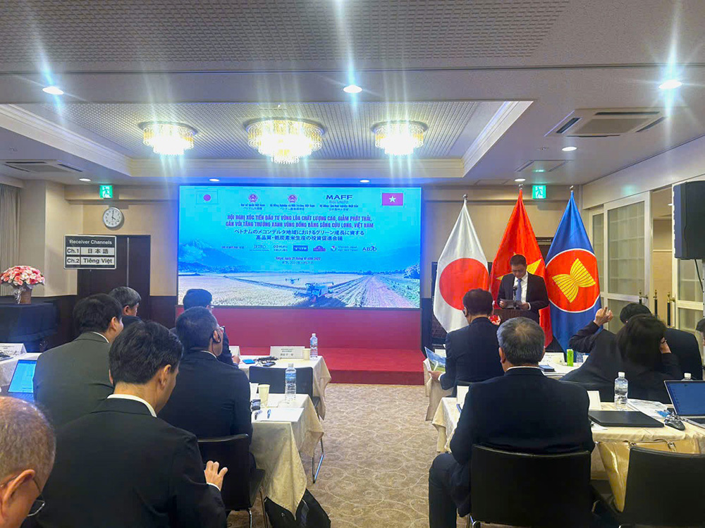 &Ocirc;ng Nguyễn Ho&agrave;ng Đạo, Chủ tịch HĐQT VNPD ph&aacute;t biểu tại Hội nghị
