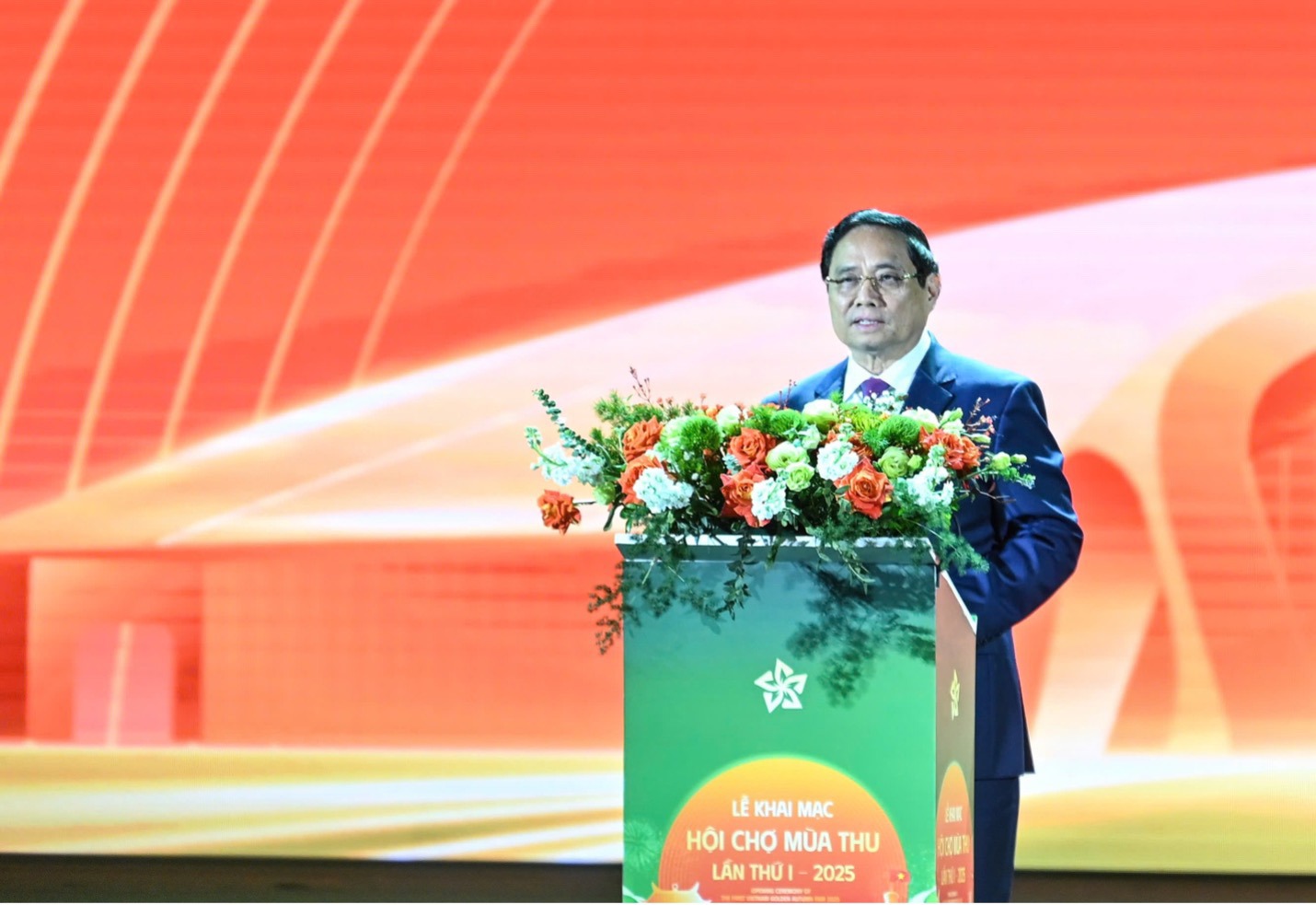 Thủ tướng Chính phủ Phạm Minh Chính phát biểu tại Lễ khai mạc diễn ra tối 25/10.