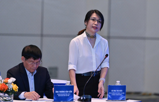 Bà Mai Thu Hiền - Phó Vụ trưởng Vụ Kế hoạch, Tài chính và Quản lý doanh nghiệp (Bộ Công Thương).