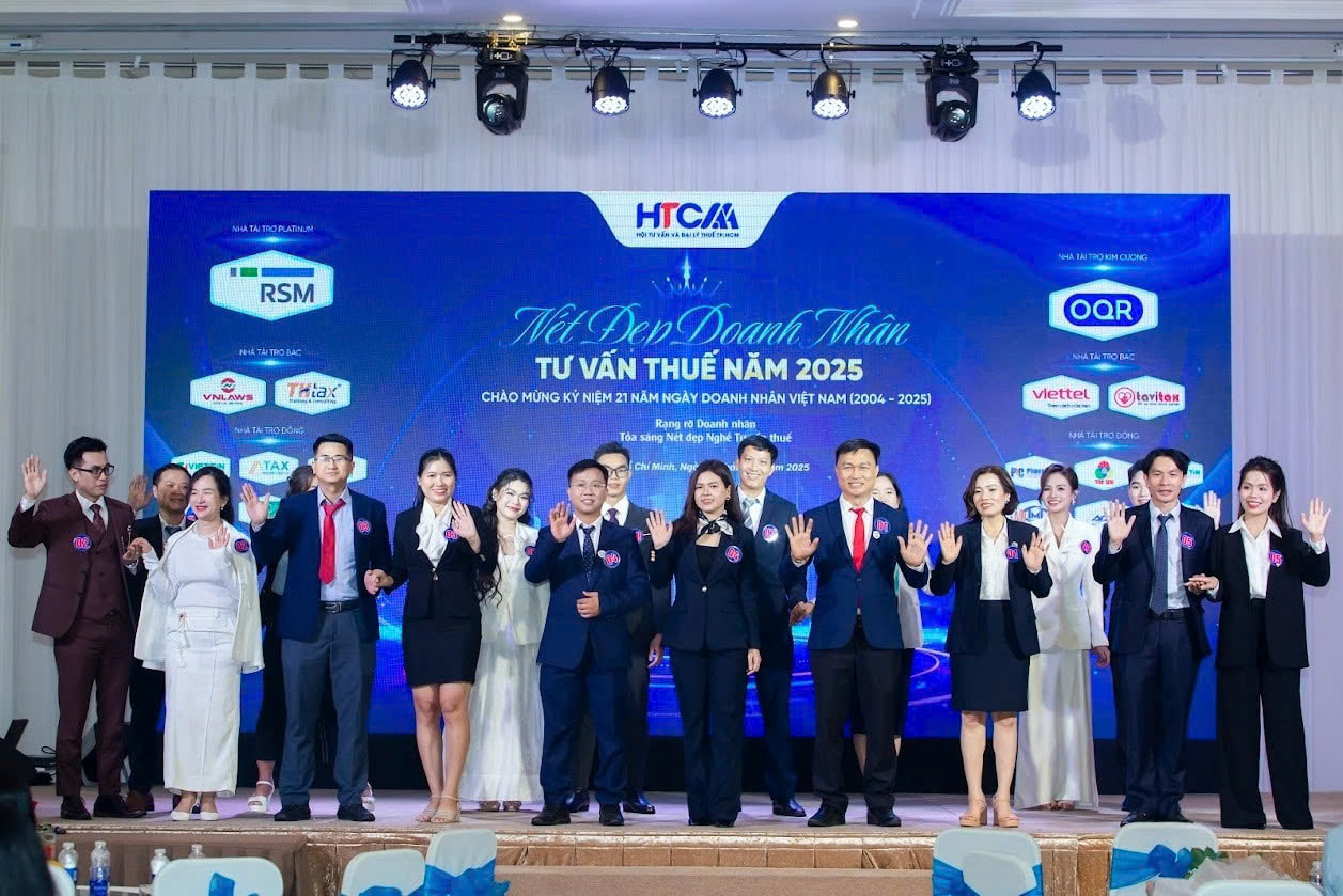 Các doanh nhân tư vấn thuế tại Cuộc thi nét đẹp doanh nhân tư vấn thuế 2025.