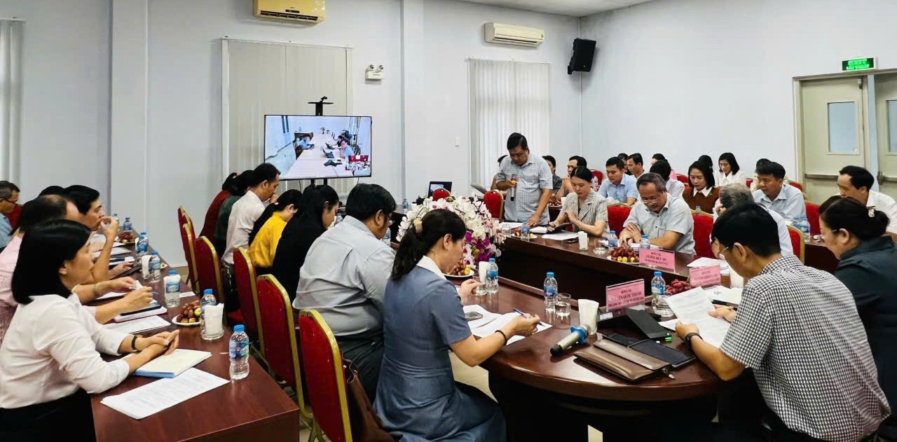 Hội nghị tại trụ sở BHXH cơ sở Tam Thắng, TP. Hồ Chí Minh. Ảnh: Phạm Thọ