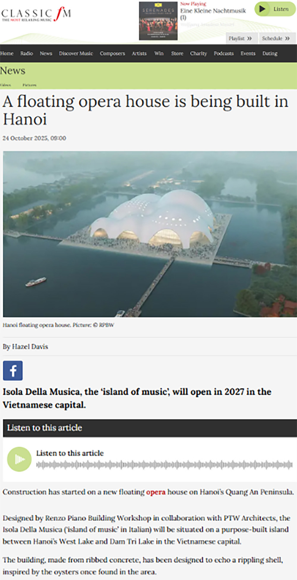 Nh&agrave; h&aacute;t Opera H&agrave; Nội nhận được rất nhiều sự ch&uacute; &yacute; từ truyền th&ocirc;ng quốc tế