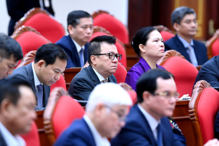 C&aacute;c đại biểu tham dự phi&ecirc;n bế mạc Hội nghị. Ảnh: Đăng Khoa.