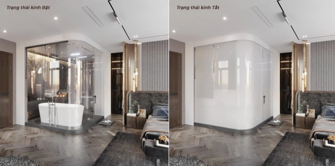 Cửa k&iacute;nh điện đổi m&agrave;u ứng dụng lắp đặt cho nhiều loại h&igrave;nh c&ocirc;ng tr&igrave;nh