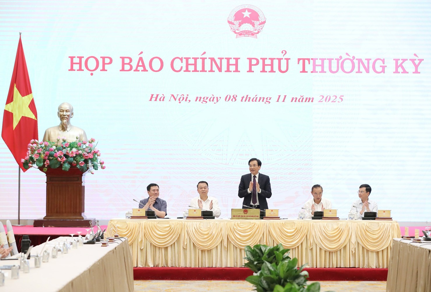 Họp b&aacute;o Ch&iacute;nh phủ thường kỳ th&aacute;ng 10/2025.