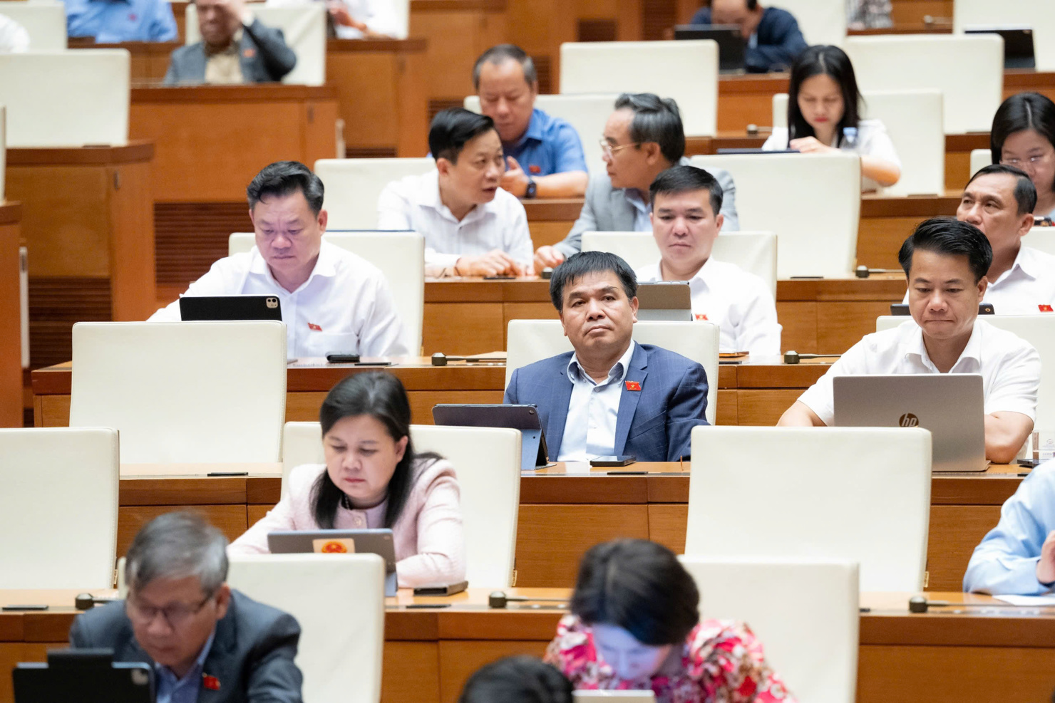 C&aacute;c đại biểu Quốc hội tại phi&ecirc;n họp.