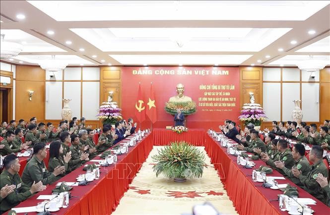 Quang cảnh buổi gặp mặt. Ảnh: Thống Nhất/TTXVN &nbsp;