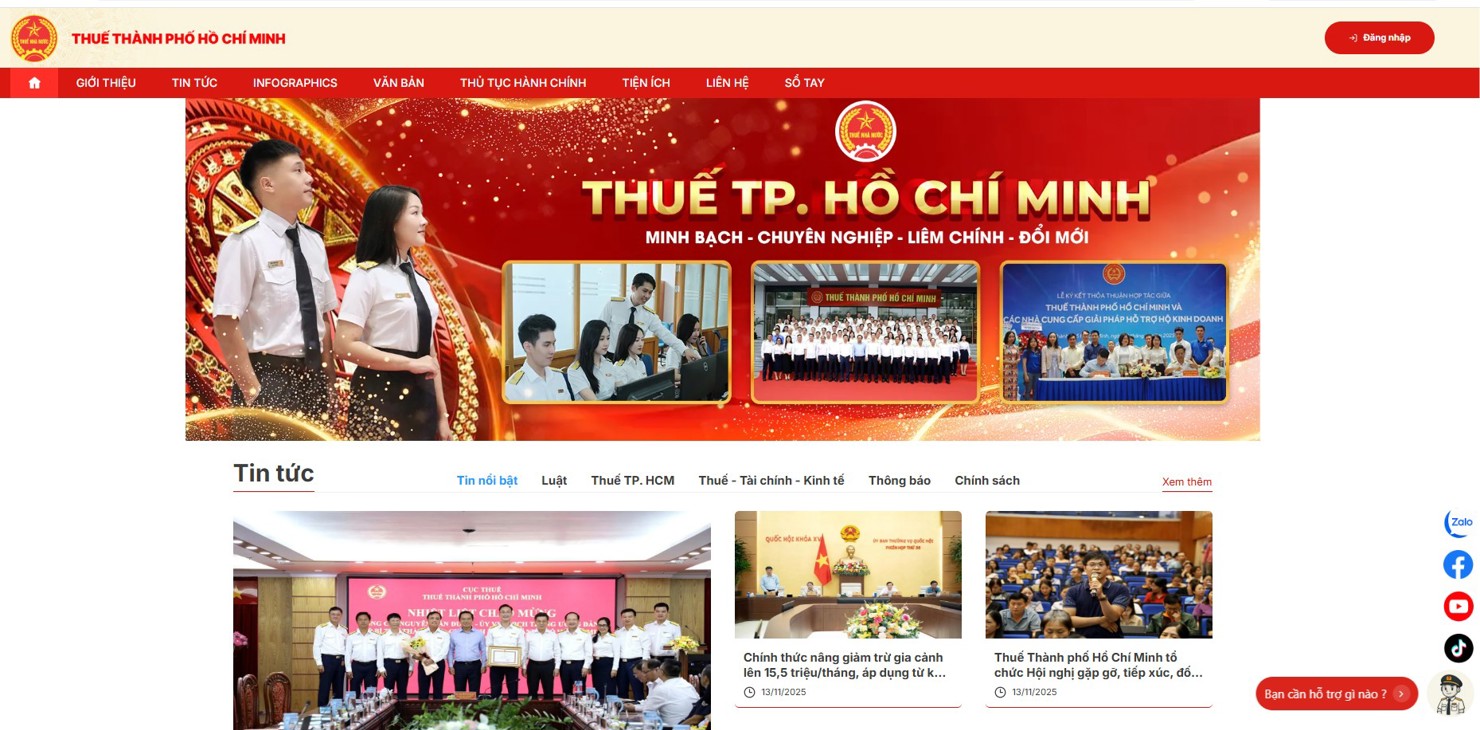 Người nộp thuế c&oacute; thể tra cứu văn bản ph&aacute;p luật, tiếp cận hệ thống ch&iacute;nh s&aacute;ch, quy định mới tại&nbsp;Cổng th&ocirc;ng tin điện tử. Ảnh: Đức Mỹ