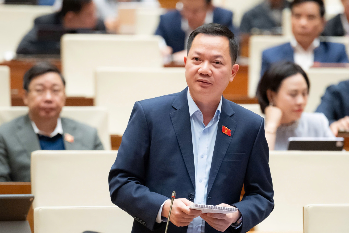 Đại biểu Trịnh Xu&acirc;n An - Đo&agrave;n Đại biểu Quốc hội tỉnh Đồng Nai ph&aacute;t biểu tại phi&ecirc;n thảo luận.