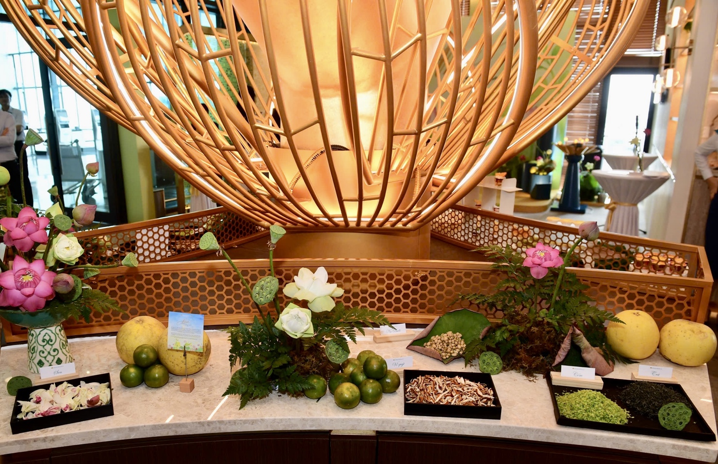 Từng nốt hương của "Nh&atilde;" kết tinh từ những nguy&ecirc;n liệu gần gũi, đậm bản sắc d&acirc;n tộc_ Sen Tam Cốc, Tr&agrave; mạn Th&aacute;i Nguy&ecirc;n, Cốm l&agrave;ng V&ograve;ng, Bưởi Thanh Tr&agrave;, Bưởi Đoan H&ugrave;ng v&agrave; Qu&yacute;t Lai Vung.