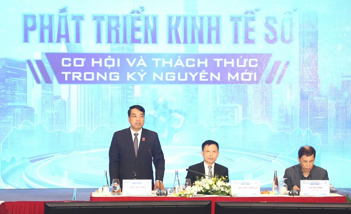 &Ocirc;ng Mạc Quốc Anh - Ph&oacute; Chủ tịch ki&ecirc;m Tổng Thư k&yacute; Hiệp hội Doanh nghiệp nhỏ v&agrave; vừa TP. H&agrave; Nội.