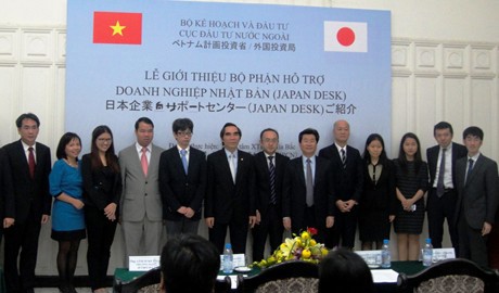 Lễ giới thiệu Bộ phận hỗ trợ doanh nghiệp Nhật Bản (Japan Desk) nhằm hỗ trợ các DN Nhật Bản. Nguồn: chinhphu.vn