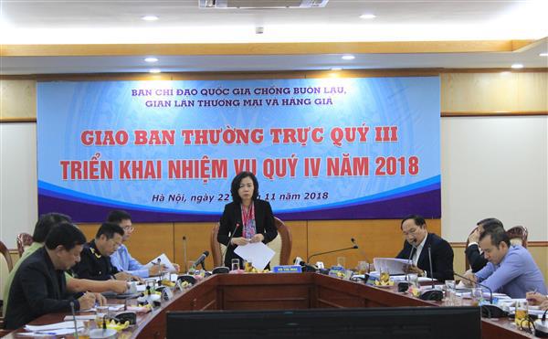  Thứ trưởng Bộ Tài chính Vũ Thị Mai phát biểu kết luận tại Hội nghị. Nguồn: BHQ