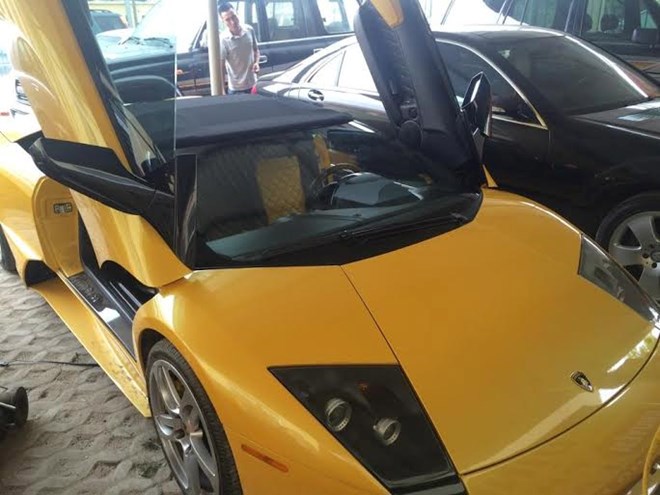 Siêu xe Lamborghini được làm biển giả để trốn thuế. Nguồn: tinnhanhchunkhoan.vn