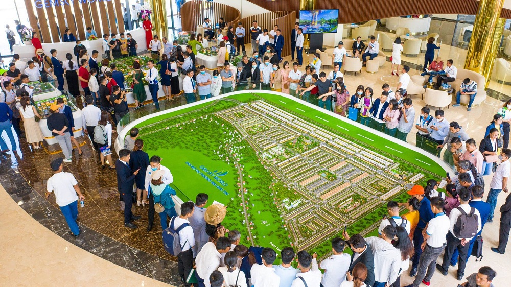 Tập đoàn Đất Xanh phối hợp cùng chủ đầu tư Hà An làm nóng thị trường Long Thành với dự án Gem Sky World. Ảnh Đất Xanh